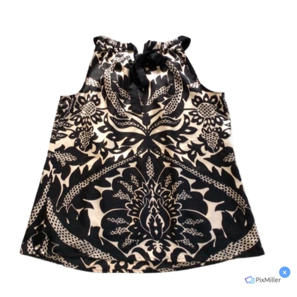 The Limited Womens Champaign and Black Satin Halter Top, L - Picture 5 of 6